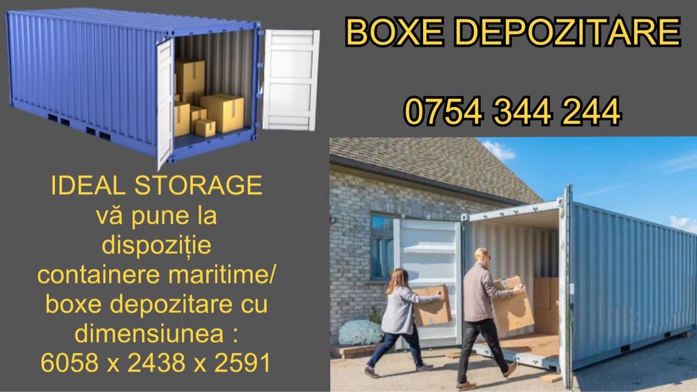 Chirie- Spatiu- Boxe depozitare- container maritim