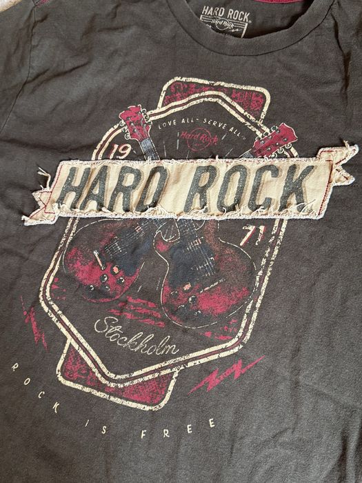 Tricou Vintage Hard Rock Stockholm goth emo Y2K