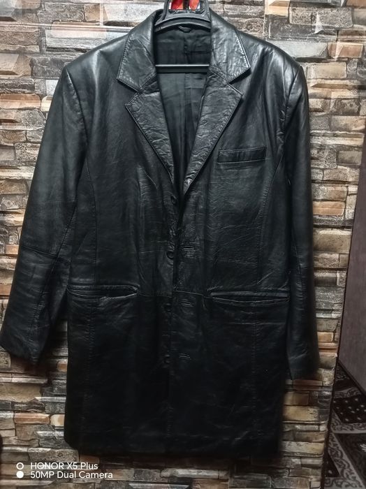 Кожаный пиджак мужской 50 размер