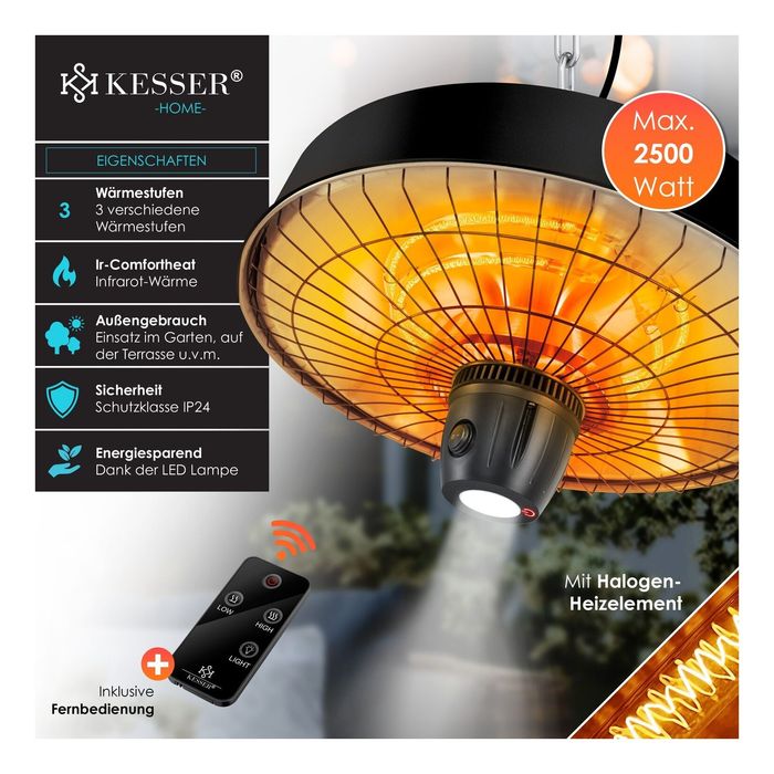 Încălzitor infraroșu montat pe tavan