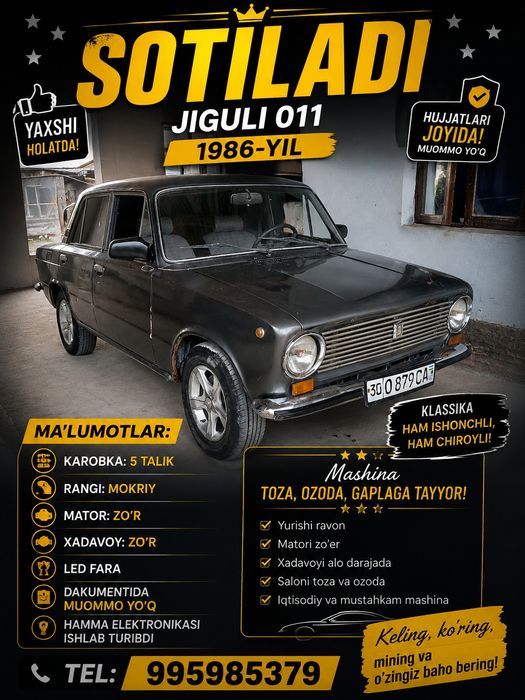 Jiguli 2101 sotiladi