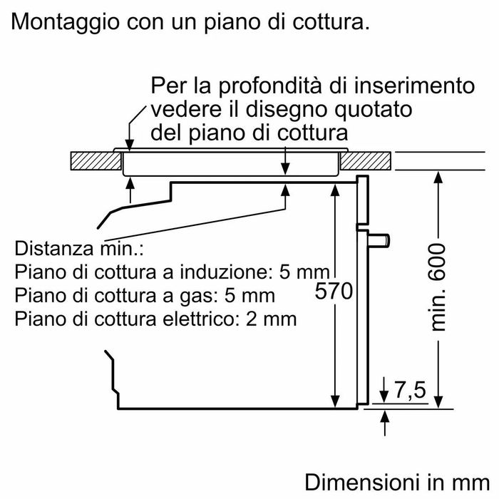 Cuptor încorporabil electric Bosch HBA534BS0/78, 71 L, 3400 W, 7 moduri de încălzire, 3D Hotair,EcoClean Direct (perete spate)