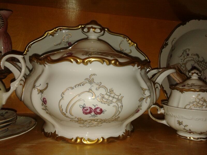 Столовый сервиз! ГДР, 25 КАРАТ!