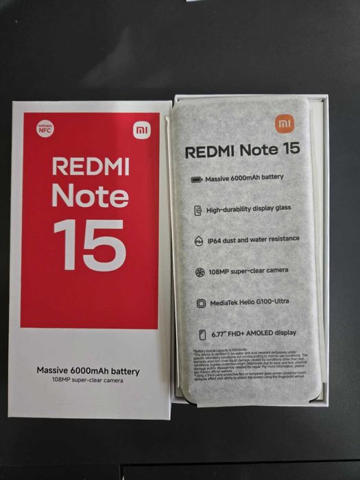 Xiaomi  Redmi Note 15 ! НОВ !
