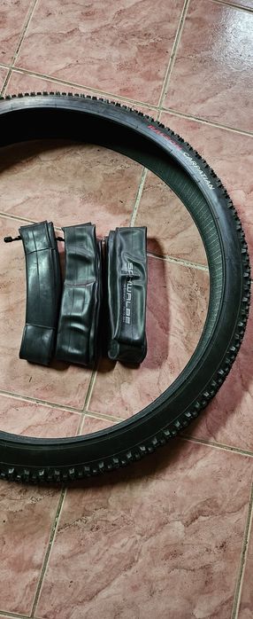 Cauciuc bicicleta mtb 27,5 x 2,35 + 3 camere noi, una schwalbe