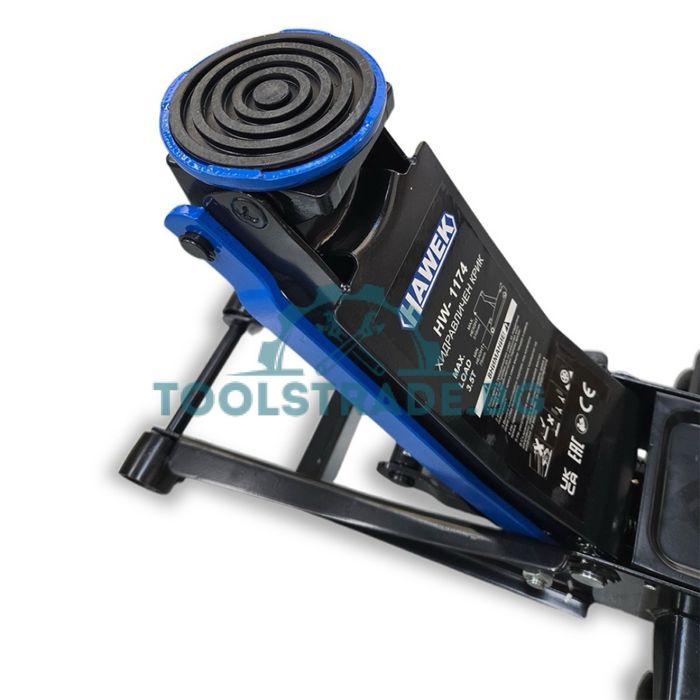 Нископрофилен крик с педал 3.5тона (75-510mm) HAWEK