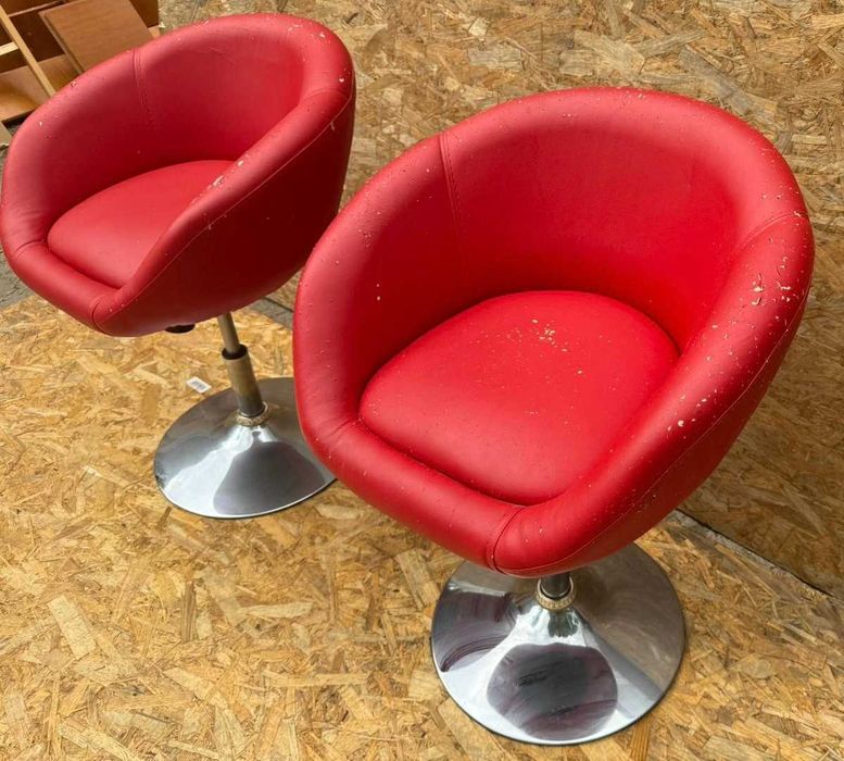 3 buc Scaun rotativ reglabil tip IKEA; Scaun cu picior central