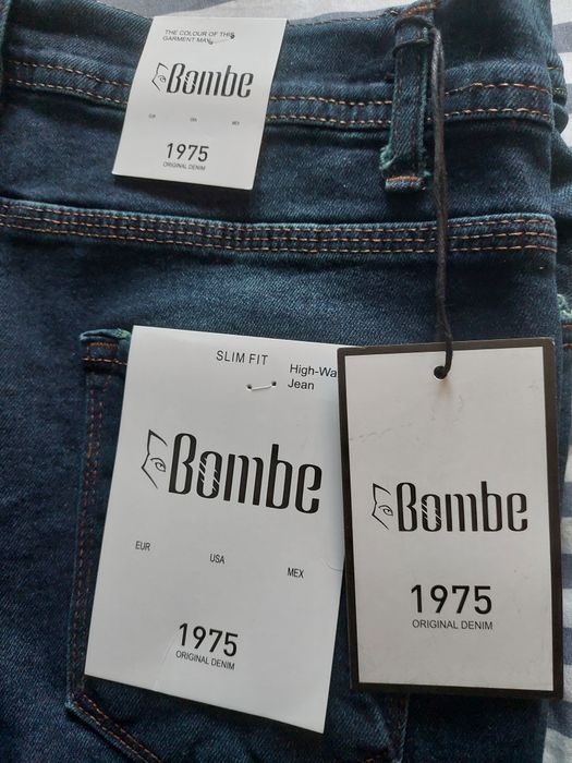 Blugi Bărbați Slim Fit Bumbac 100%Nr 36 Noi Cu Etichetă Reducere