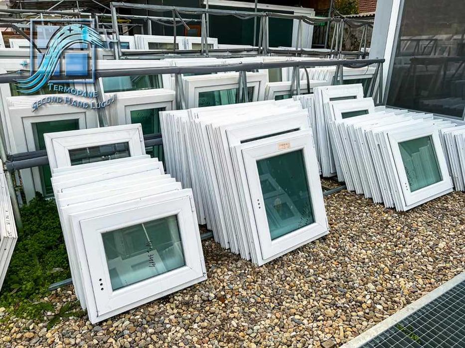 ferestre termopan albe noi 300 lei
