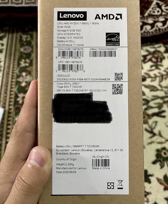 Noutbook Lenovo 550$ Playstation 3 sovg’asiga qo’shib beriladi
