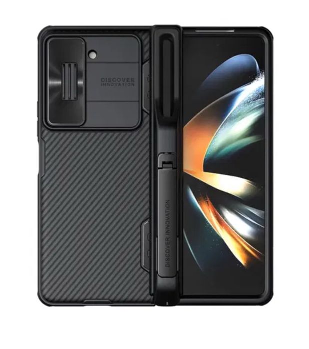 Samsung Z FOLD 4 5 Husa Nillkin Folie Glisanta Suport Stativ