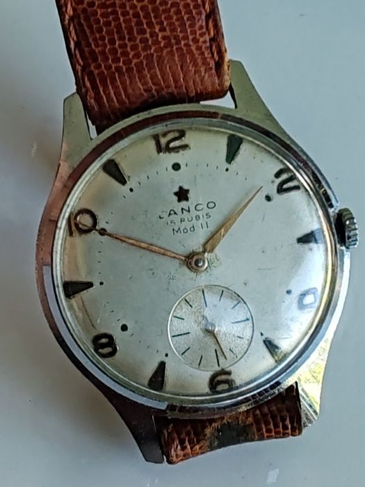 Ceas Lanco Mod Il Int. Manuala 37 mm Funcționează excelent!