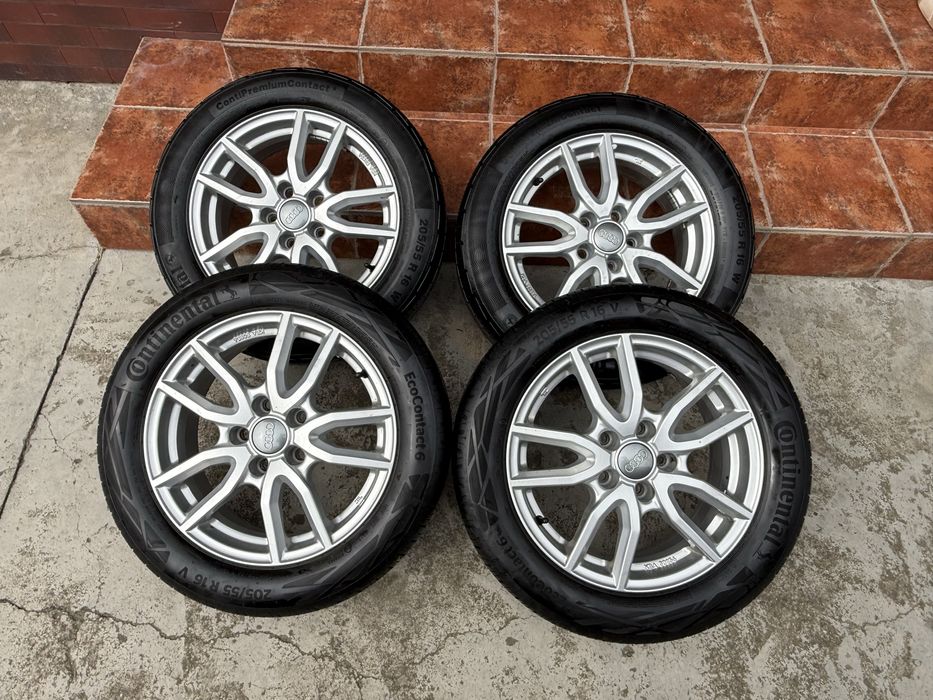 Jante 5x112 audi, skoda, vw , seat 205/55/16 anvelope vara 2023