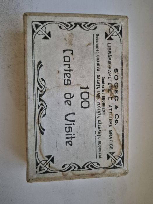 Carti vizita SOCEC & Co interbelice