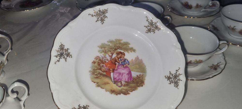 Set de masa pentru ceai portelan Bavaria Fragonard
