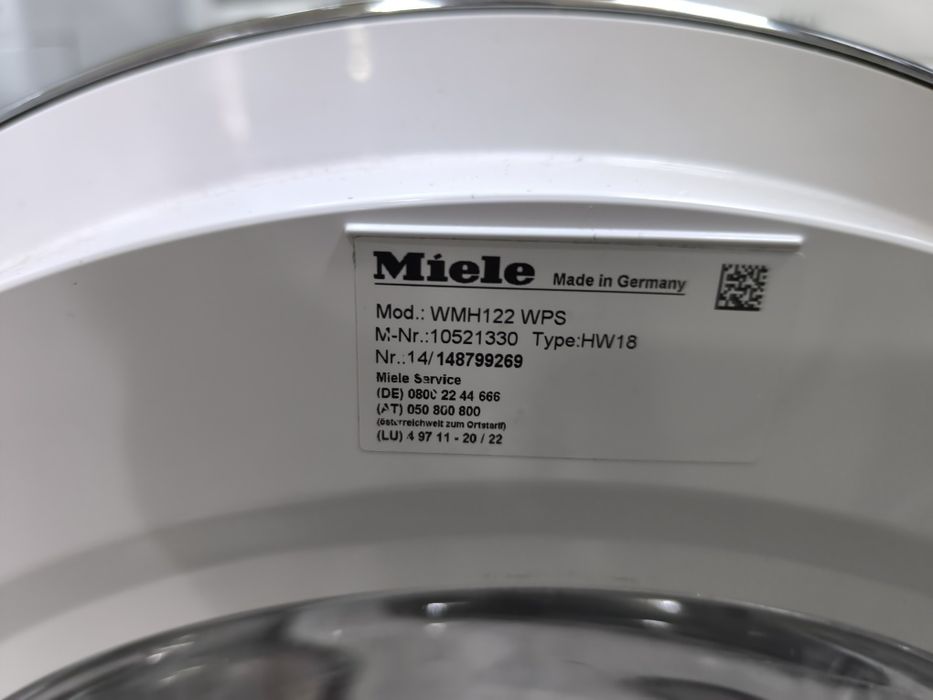 Пералня Miele WMH 122 WPS - 9 кг. 1600об. Клас А+++