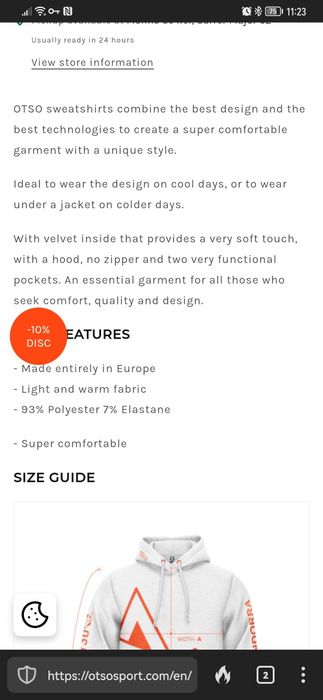 Hanorac Chupa Chups OTSO Original 150 lei