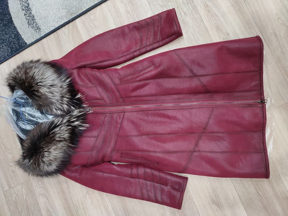 Продам натуральную дубленку с башлыком