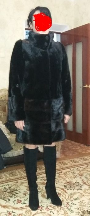 Продам черную шубу