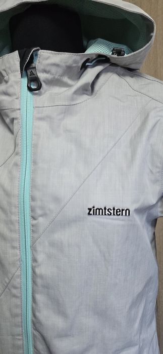 Geacă Zimtstern originală impermeabilă gri + mentă XS/S – windbreaker