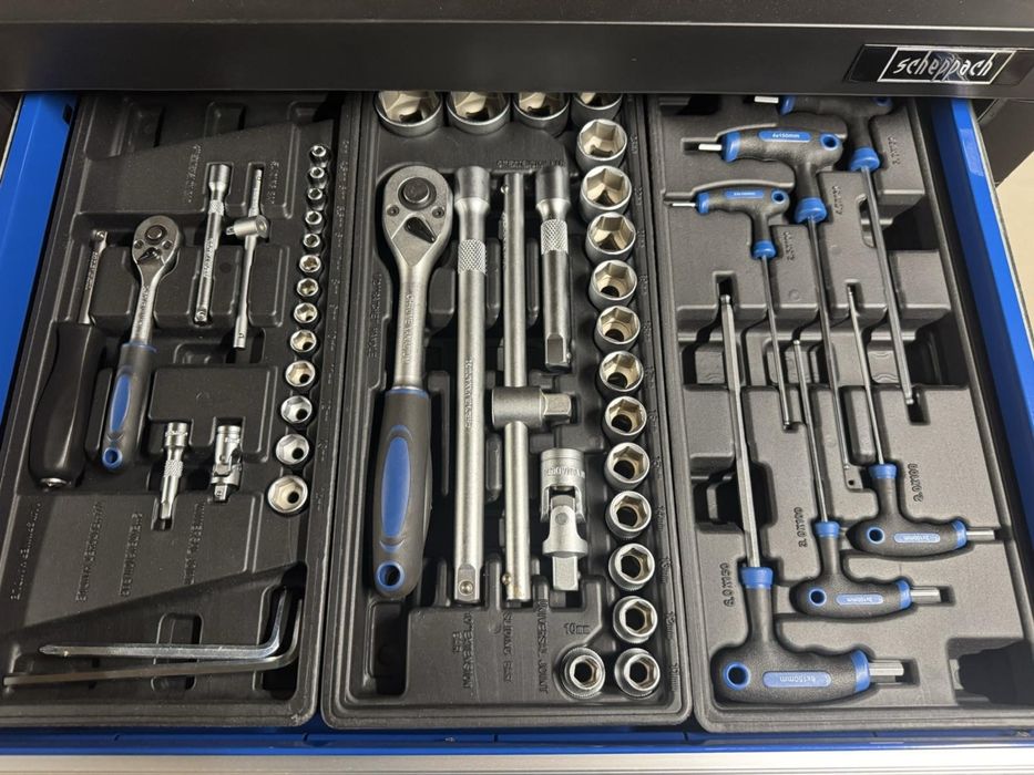 Комплект инструменти количка 263 части  Scheppach TW1000 работилница