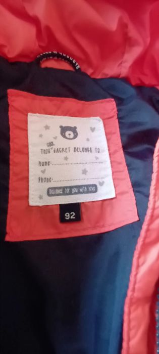 Geaca culoare frumoasa portocalie marime 92