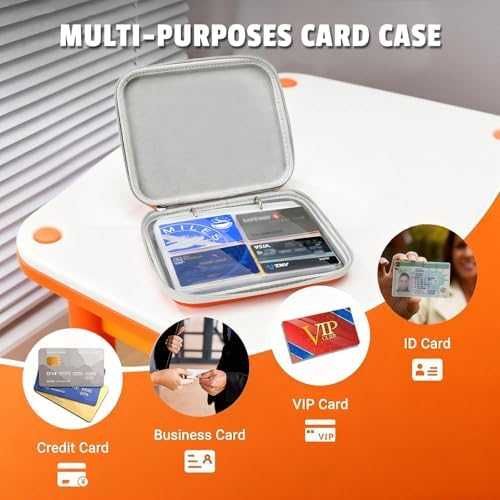 Нов Албум за карти 120 джоба с цип оранжев калъф органайзер Класьор папка