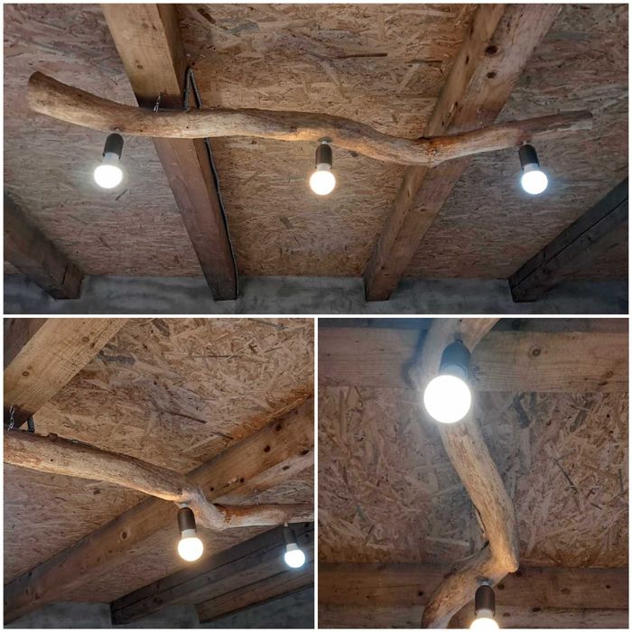 NOU - Plafoniera lemn masiv