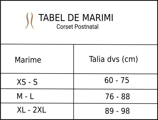 Corset postnatal XS-S