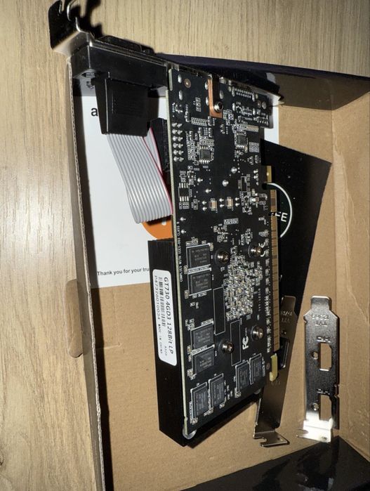 Placa video QTHREE NVIDIA GT 730 4GB DDR3 128-bit PC,PCI Express x16,2xHDMI VGA GPU profil redus, DirectX 11, suportă 2K,windows 11