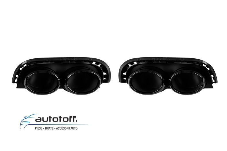Difuzor bara spate compatibil Audi A7 C8 Sportback (2018+) S7 Black Design