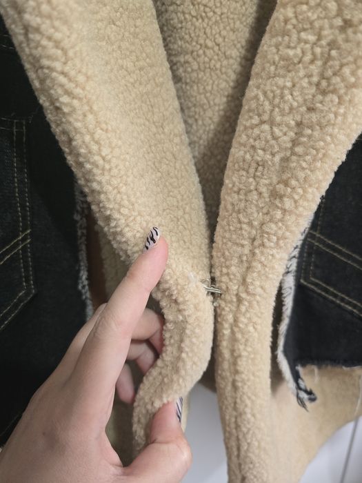 Зимно яке с дънков ефект