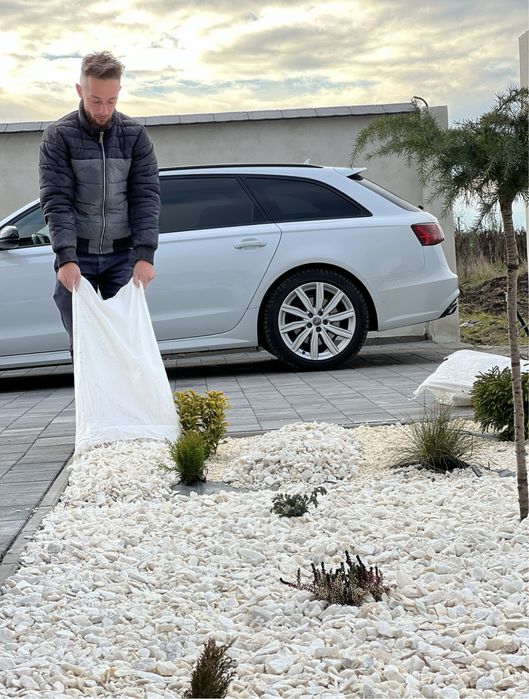 Piatră albă decorativa / spartura marmura