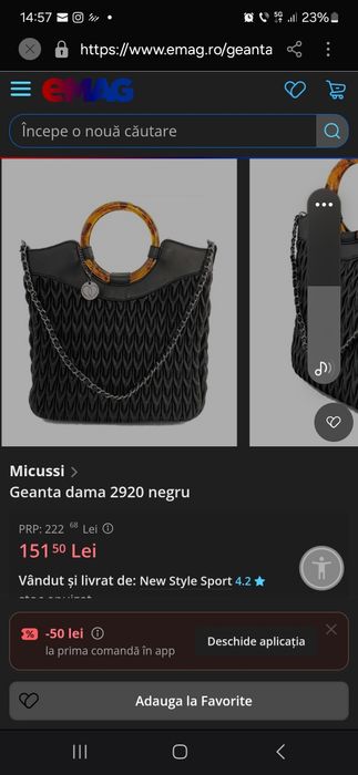 Geanta dama,neagra,Micussi