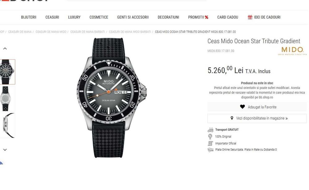 Ceas Mido Ocean Star Tribute