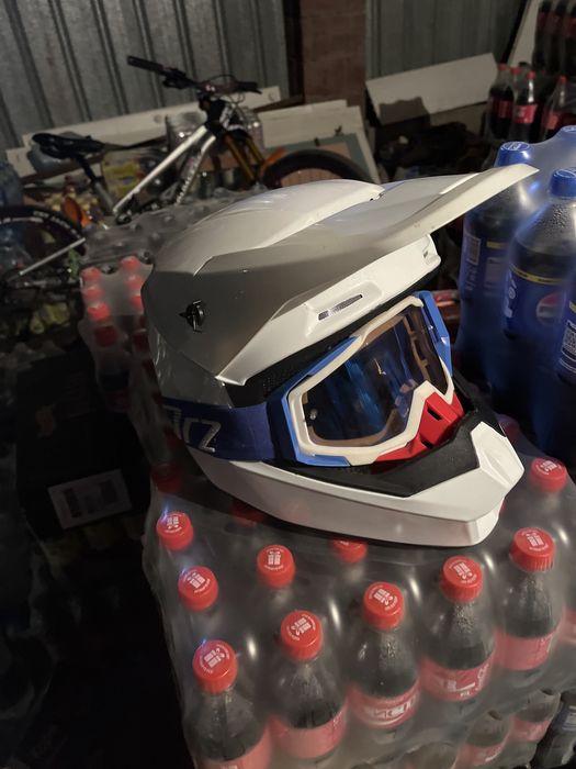 Шлем кросовый ORZ белый