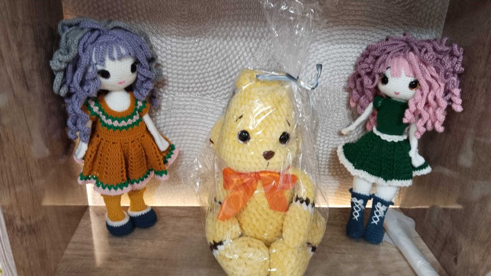Вязанные игрушки, ручная работа