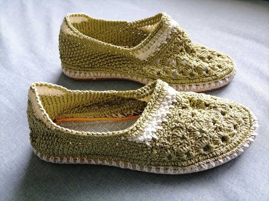 Еспадрили плетени ръчна изработка