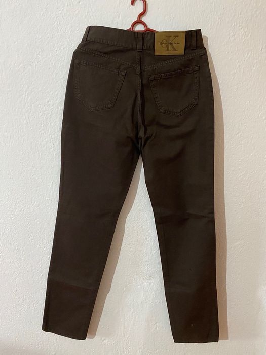 Ново! Calvin Klein дамски деним в кафяв цвят