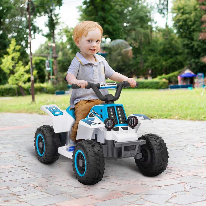 ATV electric pentru copii Kinderauto CUBA 35W 6V, telecomanda white