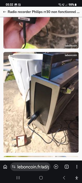 microfon Philips radiocasetofon