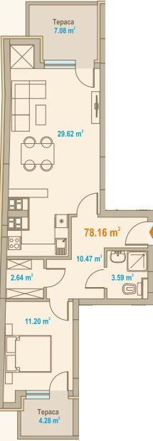 Двустаен апартамент в ж.к. Зона Б-19! Качествено строителство и отлич