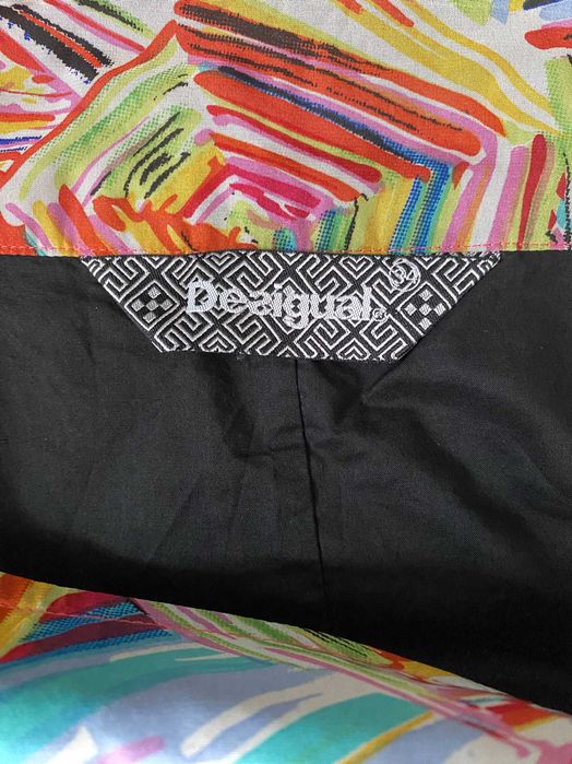 Fusta Desigual multicolora cu baza asimetrica