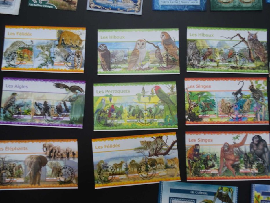 50 colite stampilate , timbre tematice Fauna/Animale (Lot 3108)