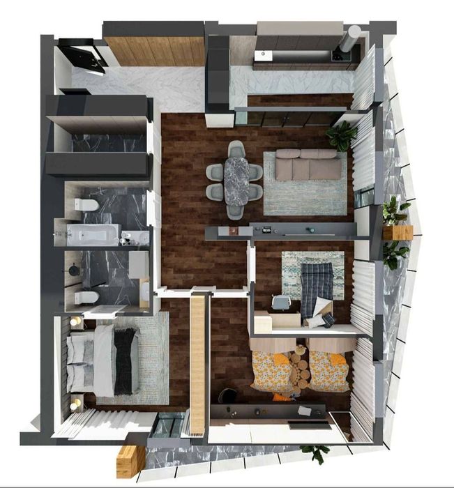Квартира 4 ком ЖК Nur, 126м² Юнусабадский район, Алайский рынок