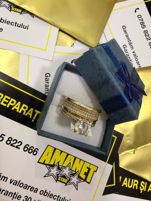 Inel cu piatra aur 14k 3,91gr (ctg)