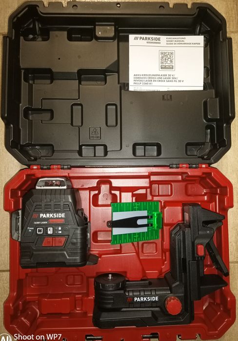 Parkside performance nivela laser 3 X 360° autocalibrare pe bateri 20V