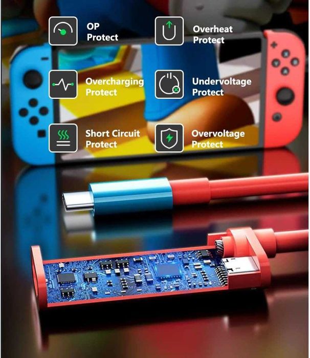 НОВ! USB-C към HDMI адаптер за Nintendo Switch / OLED – 4K, 100W PD