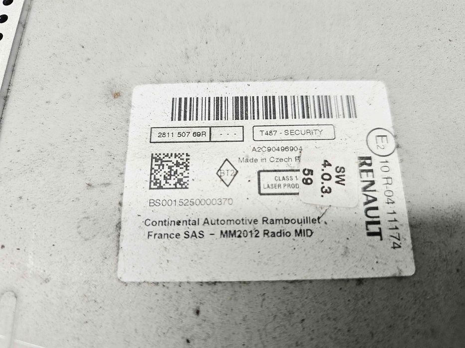 Radio CD Renault Megane 3 [Fabr 2008-2015] Facelift 281150769R