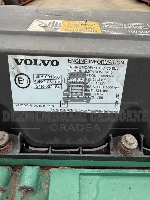 Motor Volvo 420 D13C EUV 21368377